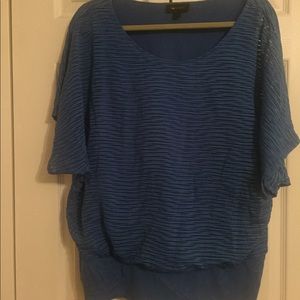 AB Studio short dolman sleeve blouse